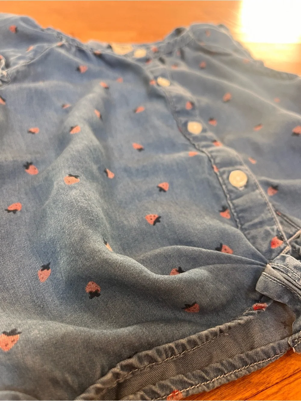 Toddler Girls OshKosh B’Gosh Chambray Tie-Front Shirt - 4
